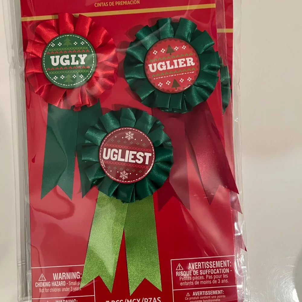 Christmas Ugly Sweater‎ Awards (2 Sets / 1st 2nd, 3rd Place) NEW (ps/x)